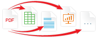 Convert PDF to excel, word, powerpoint and more
